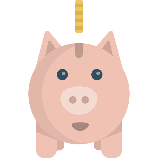 Piggy bank money save money save icon