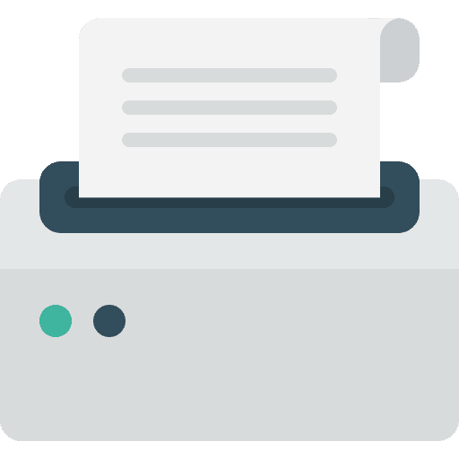 Printer printer paper ink icon