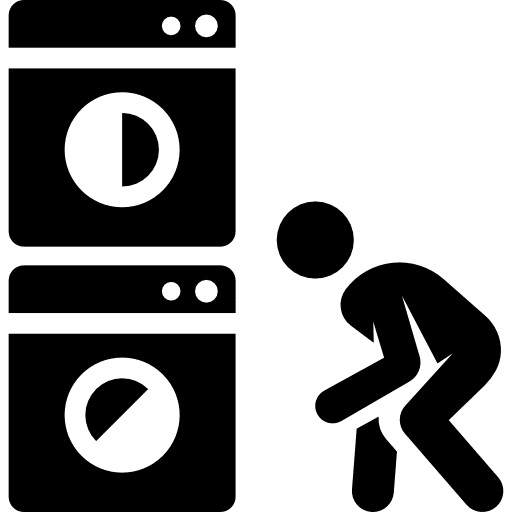 Washing machine humanpictos housekeeping cleaner icon Washing machine humanpictos housekeeping cleaner icon