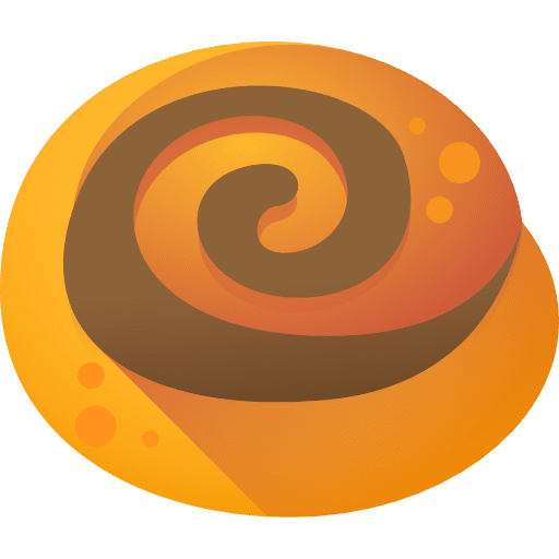 Cinnamon roll sweet roll food and restaurant icon
