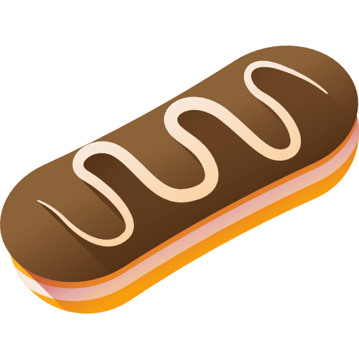 Eclair food cream eclair icon