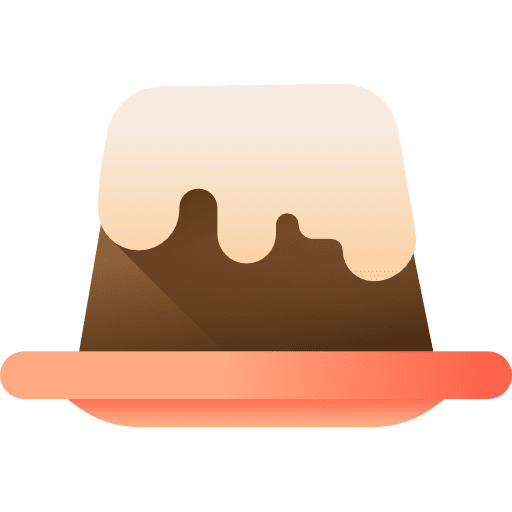 Pudding sweet chocolate dessert icon Pudding sweet chocolate dessert icon