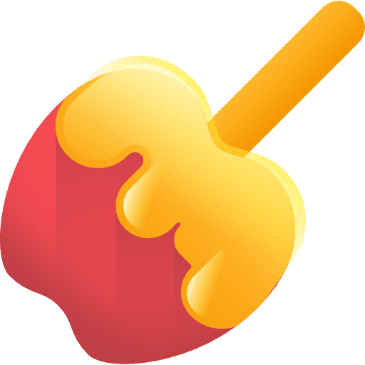 Apple fairground creme caramel dessert icon Apple fairground creme caramel dessert icon