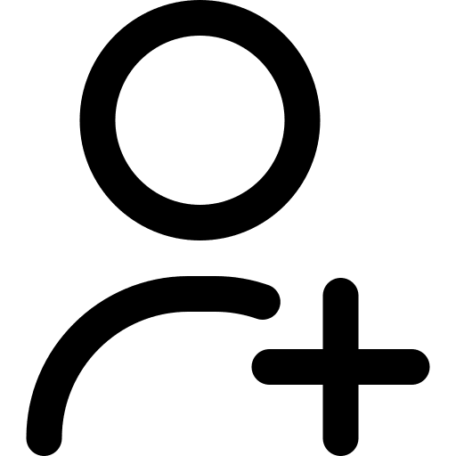 Add user member social social media icon