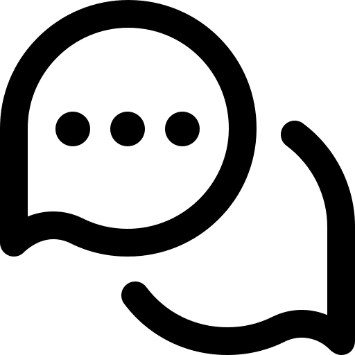 Chat speech bubble message conversation icon