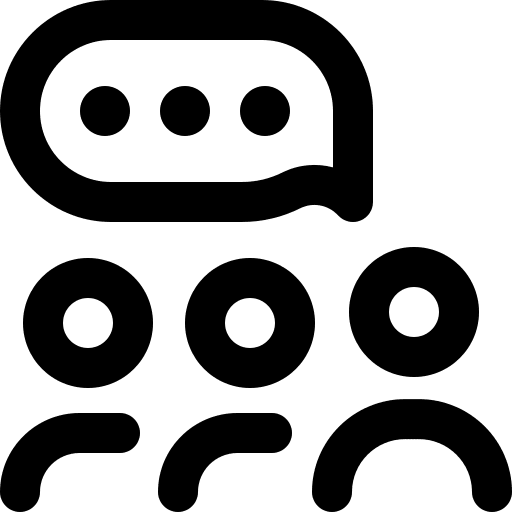 Group chat chat members conversation icon