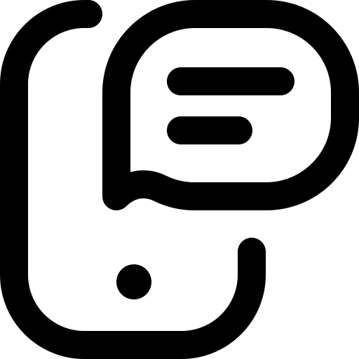 Message chat technology mobilephone icon