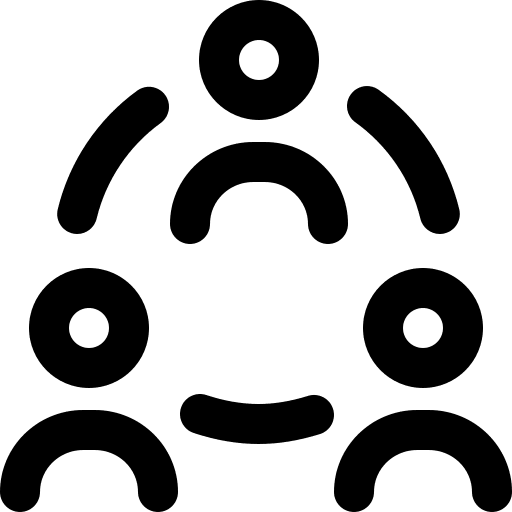 Social network user community group social network icon