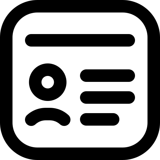 Profile social network account profile icon Profile social network account profile icon