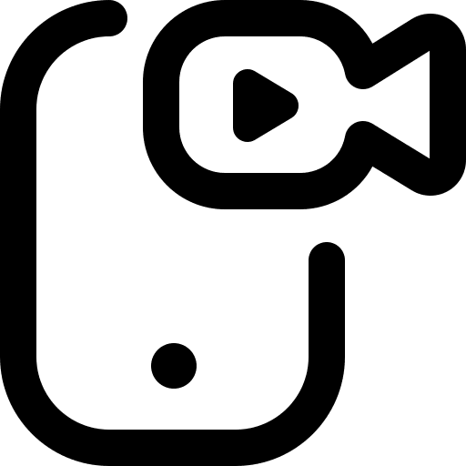 Video recording video smartphone icon Video recording video smartphone icon