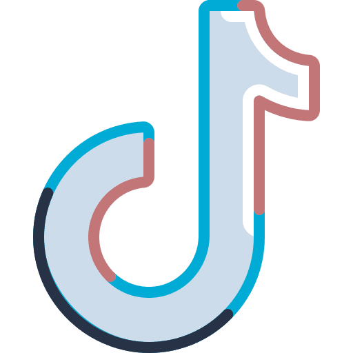 Tiktok ios14 social media logo icon