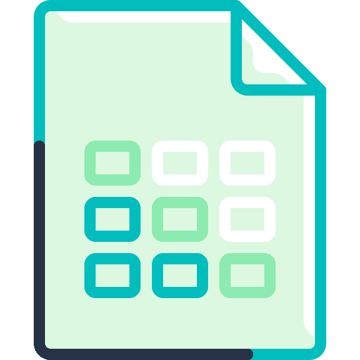 Spreadsheet app ios infography statistics icon