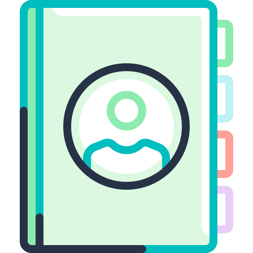 Contacts contacts phone book education icon