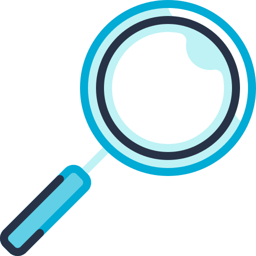 Search magnifying glass app loupe icon