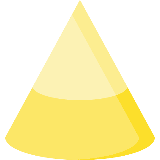 Cone shapes 3d cone icon