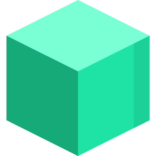 Cube 3d shapes cube icon