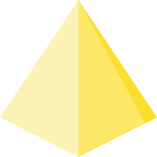 Pyramid shapes geometry pyramid icon