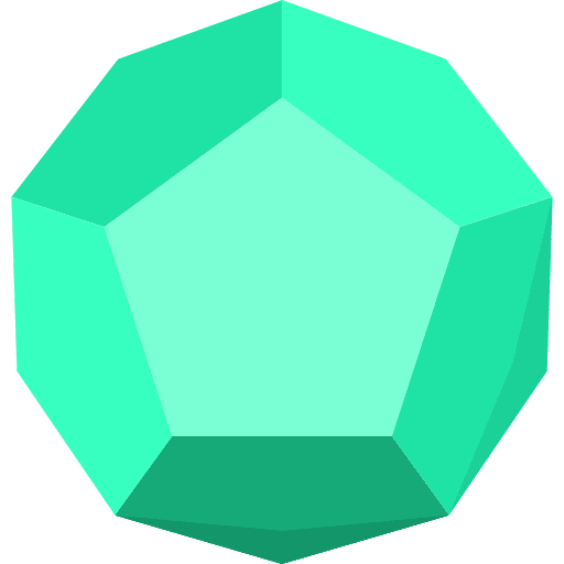 Dodecahedron shapes and symbols dodecahedron 3d icon Dodecahedron shapes and symbols dodecahedron 3d icon