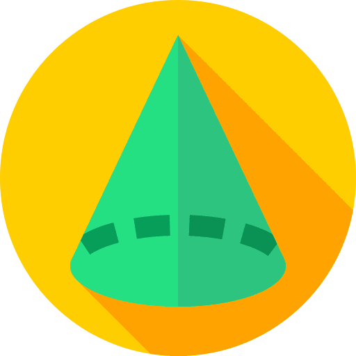 Cone graphic design shapes and symbols shape icon