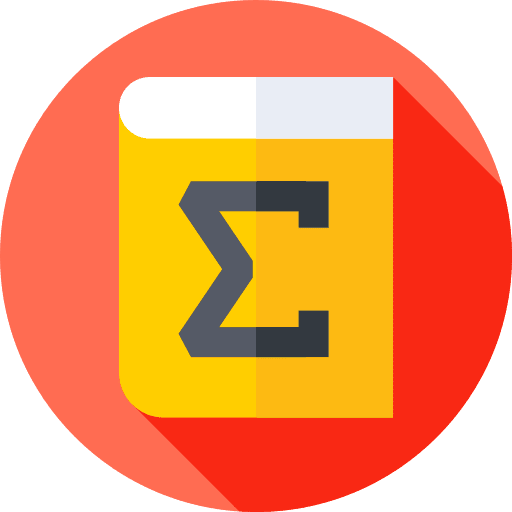 Summation book mathematics greek icon