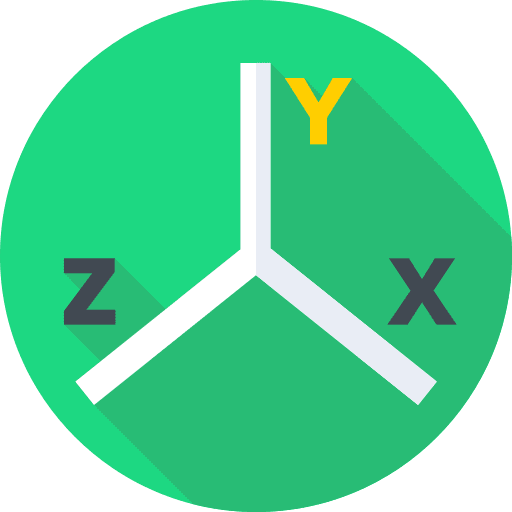 Axis knowledge mathematics education icon Axis knowledge mathematics education icon