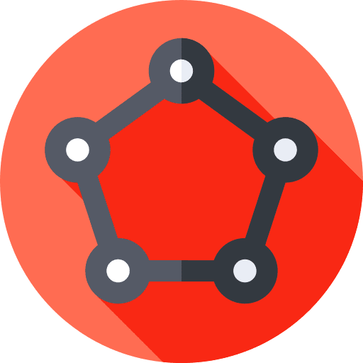 Pentagon geometric figure maths education icon Pentagon geometric figure maths education icon