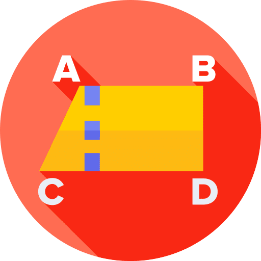 Trapezium geometry education maths icon Trapezium geometry education maths icon