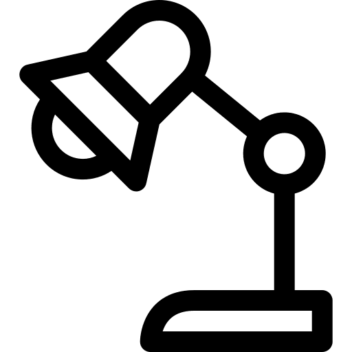 Desk lamp electronics light furniture and household icon Desk lamp electronics light furniture and household icon