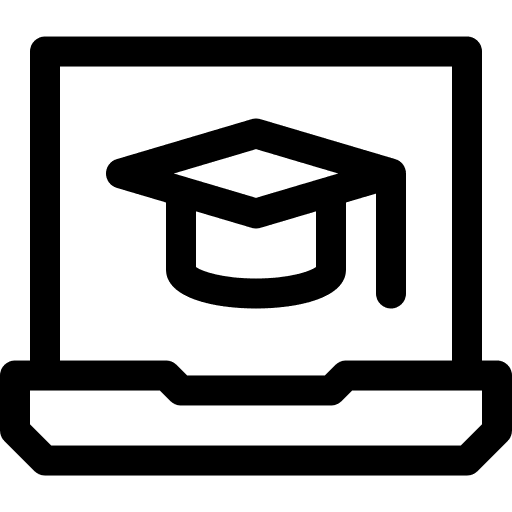 Elearning electronics laptop computer icon Elearning electronics laptop computer icon