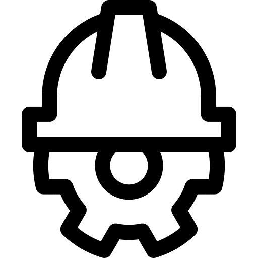 Engineering management gearwheel mechanic icon