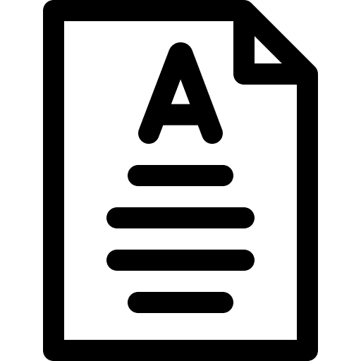 Exam qualification test student grades icon