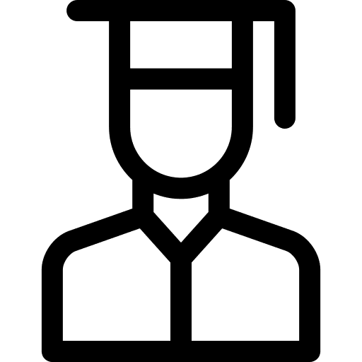 Graduate graduate student advanced training icon Graduate graduate student advanced training icon