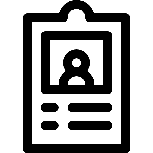 Id card ui identification user icon Id card ui identification user icon