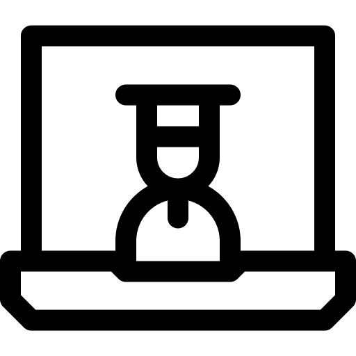 Online education student learn computer icon Online education student learn computer icon