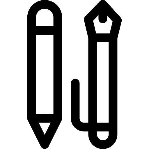 Stationery pen tools writing icon Stationery pen tools writing icon