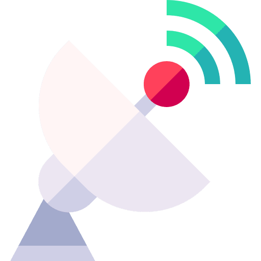 Antenna wireless connection satellite dish electronics icon