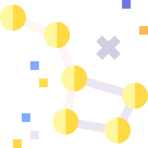 Constellation miscellaneous universe science icon Constellation miscellaneous universe science icon