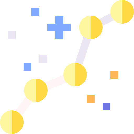 Constellation universe science sky icon Constellation universe science sky icon