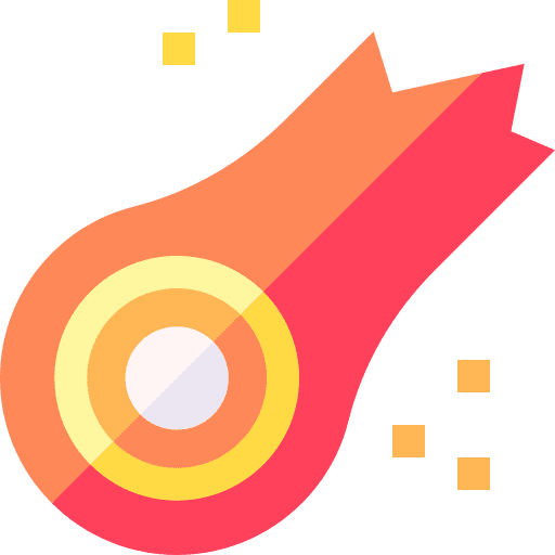 Asteroid impact miscellaneous meteorite icon Asteroid impact miscellaneous meteorite icon