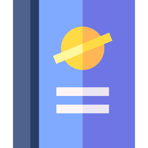 Book science planet knowledge icon Book science planet knowledge icon