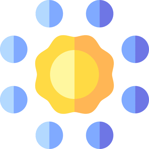 Orbit science space solar system icon Orbit science space solar system icon