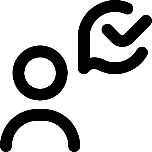 Agreement communications business check icon