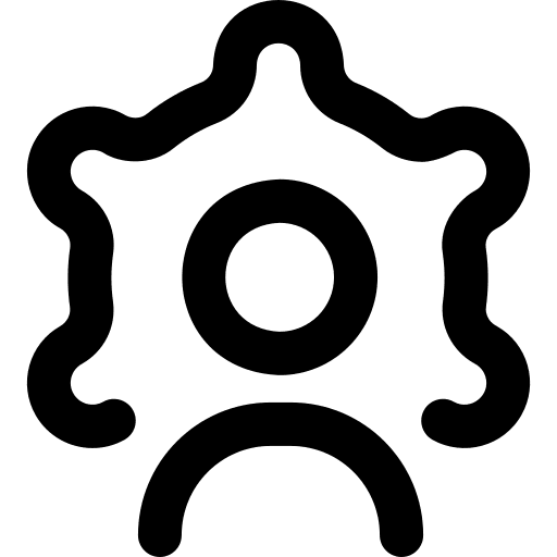 Leadership gear administration people icon