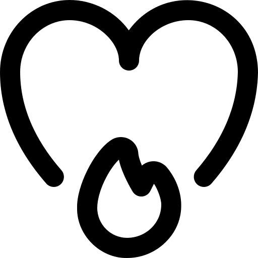 Passion fire love lover icon Passion fire love lover icon