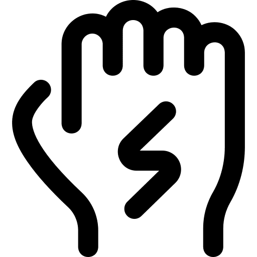 Power fist strenght empowerment icon Power fist strenght empowerment icon