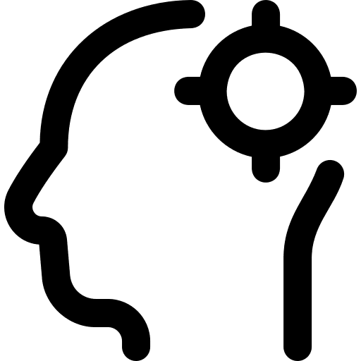 Focus objective focus business and finance icon Focus objective focus business and finance icon