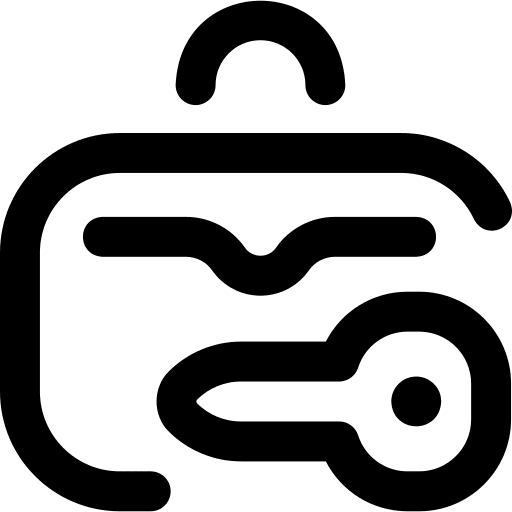 Key business and finance briefcase travel icon Key business and finance briefcase travel icon