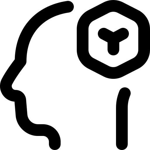 Visualization visualization vision gear icon Visualization visualization vision gear icon