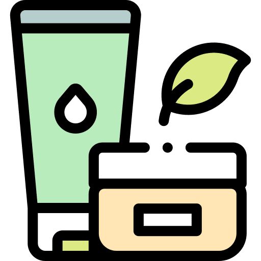 Cosmetics organic amenities treatment icon