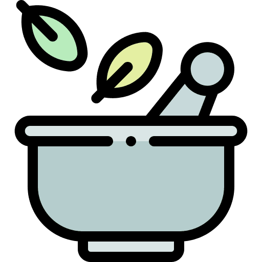 Mortar mortar pestle leaf icon Mortar mortar pestle leaf icon